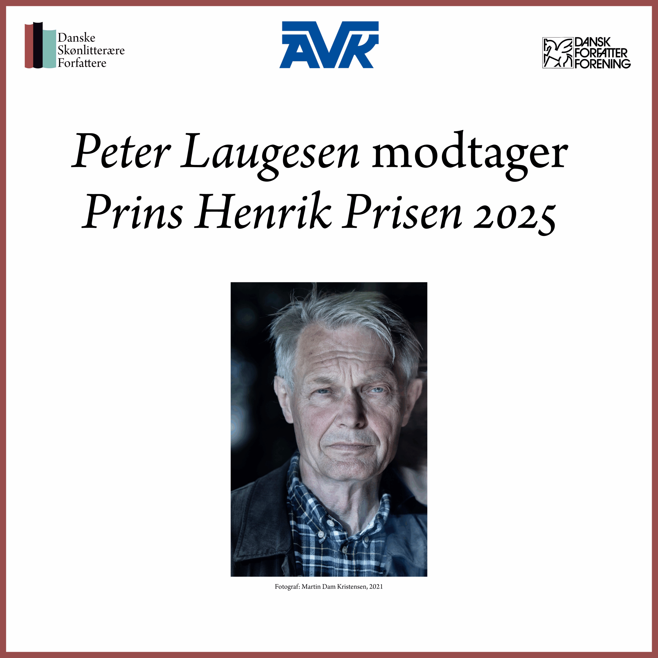 Peter Laugesen modtager Prins Henrik Prisen 2025